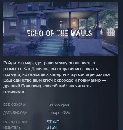 Echo of the Walls STEAM KEY GLOBAL+РОССИЯ ЛИЦЕНЗИЯ СТИМ