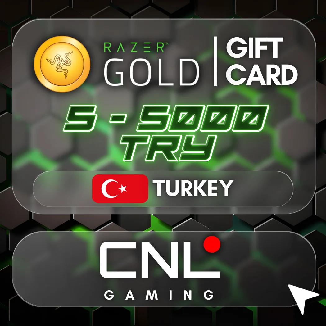 Razer Gold 5–5000 турецких лир [Турция]