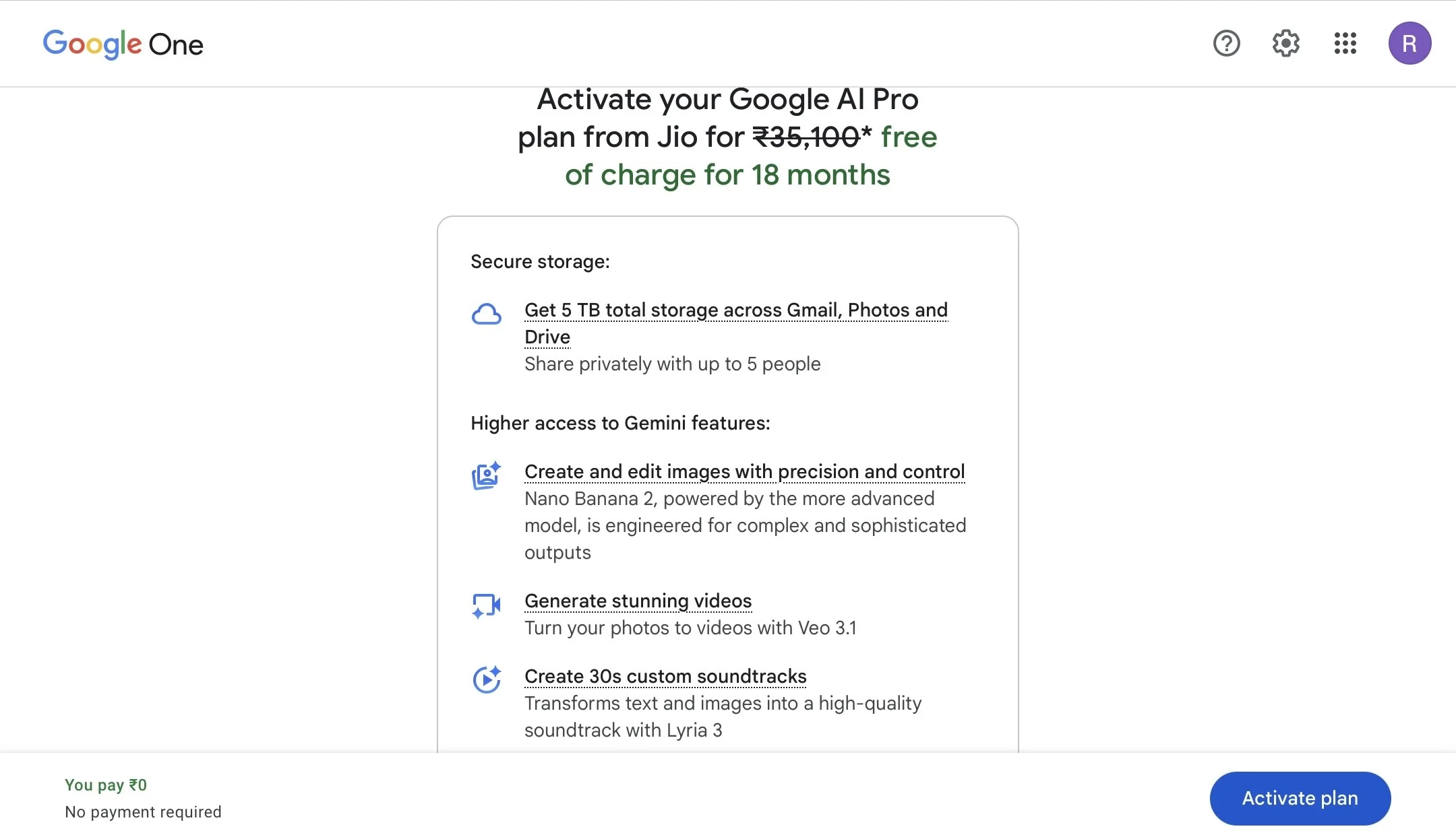 24/7 | Мгновенный | Google AI Pro (6 месяцев) На вашей почте | Gemini 3.1 Pro ,5ТБ