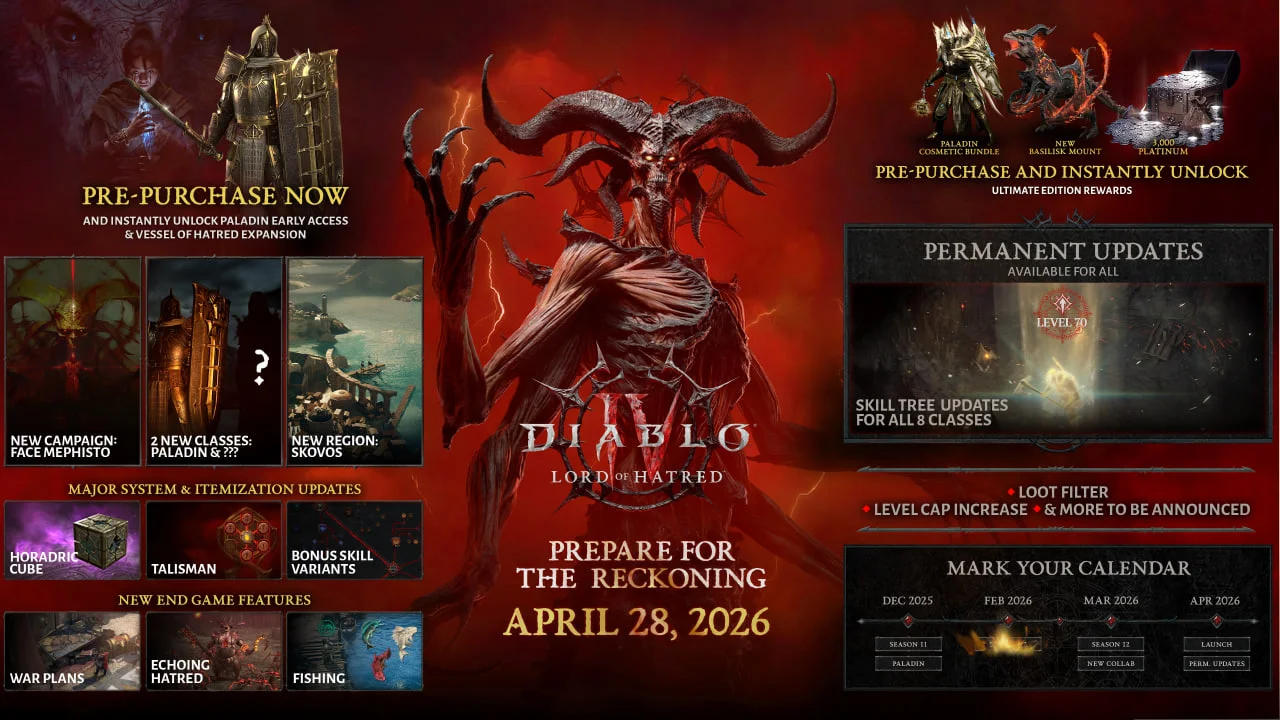 Мир🌌Diablo IV 4 Lord of Hatred DLC🌌⭐Battle.net🌌