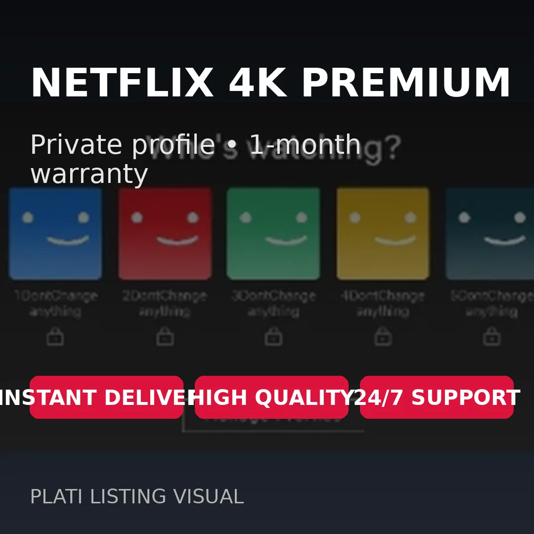 Аккаунт Netflix Premium на один месяц